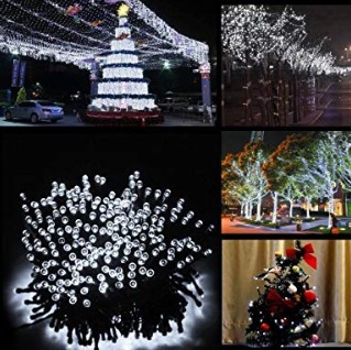 50-100 LED Luces Cuerda De La Flor de Jardín Solar Hada Fiesta de Navidad al aire libre P4N7