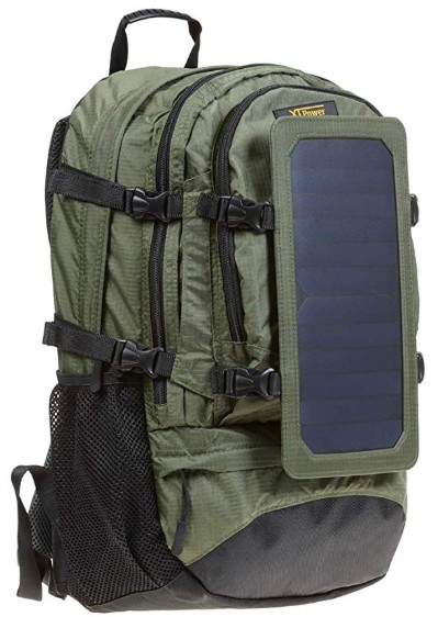 Mochila solar impermeable