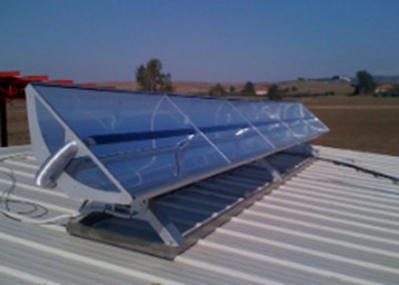 Calentador solar de concentración Calentador solar de concentración