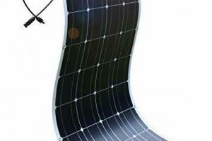 Placa solar Dokio flexible de 100W